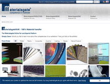 Tablet Screenshot of materialsgate.de